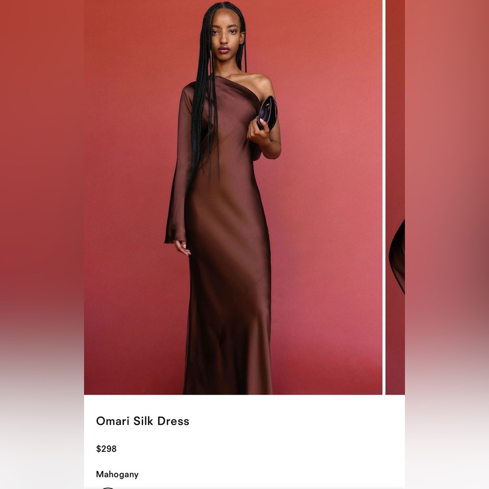 Reformation Omari Silk Dress